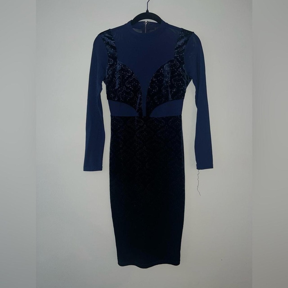 Privy Blue mesh dress